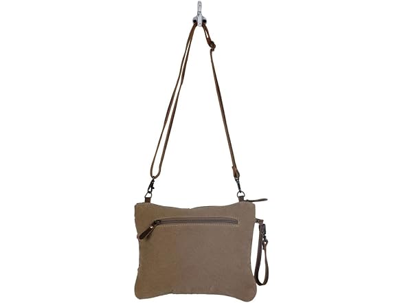 Myra Bag Laced Small & Cross-Body Bag Upcycled Cotton & Hair Leather S