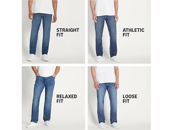 Amazon Essentials Mens Low Stretch Athletic Fit Jeans