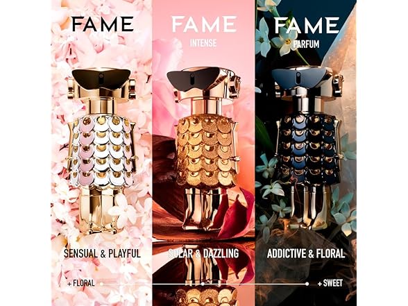 Fame Intense/Paco Rabanne EDP Spray Refillable 2.7 Oz=