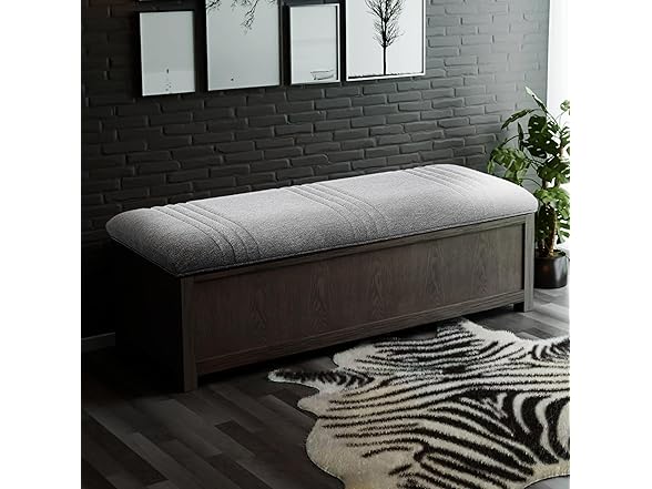 The Sole Secret 50" Wide Shoe Storage Bench Organizer