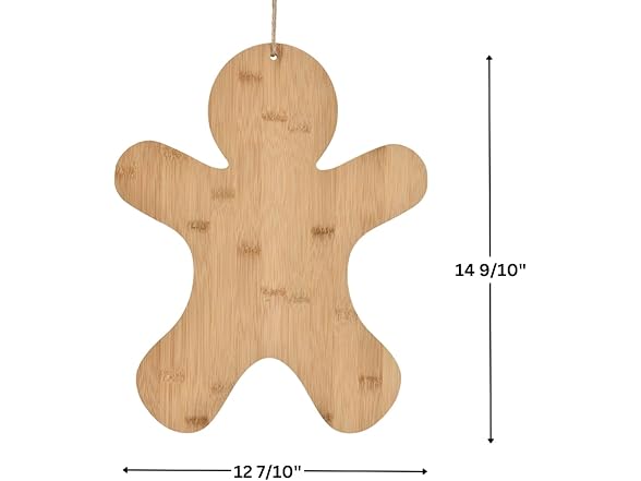 Amscan Bamboo Gingerbread Charcuterie Board