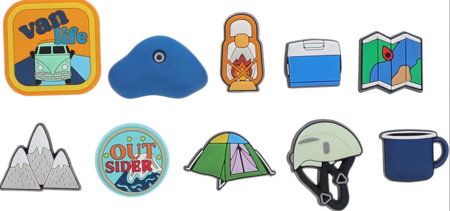 Crocs Jibbitz Outsider Camping 10-Pack Shoe Charms - Gallery 2