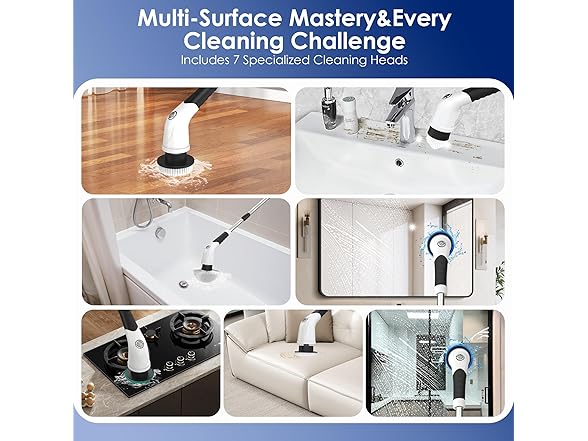 UFOU Cordless Electric Spin Scrubber