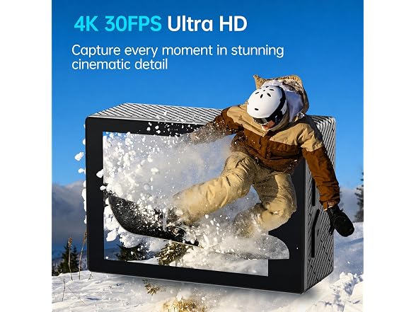 Hiicam 4K 20MP Action Camera Waterproof