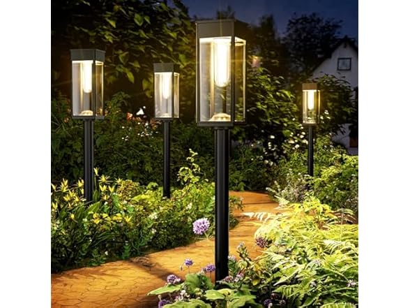 (8 Pack) ALFIOT Solar Pathway Lights