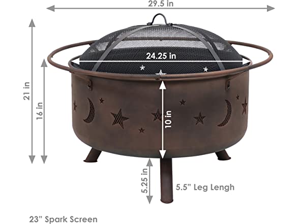 Sunnydaze Cosmic Fire Pit