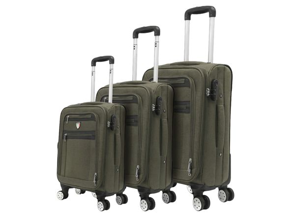TUCCI Italy TURISTA 3Pc (20", 28", 32") Softside Luggage Set