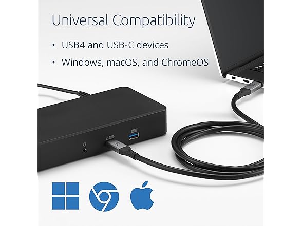 Kensington USB4 Cable 80Gbps, Supports up to 8K, 240W PD