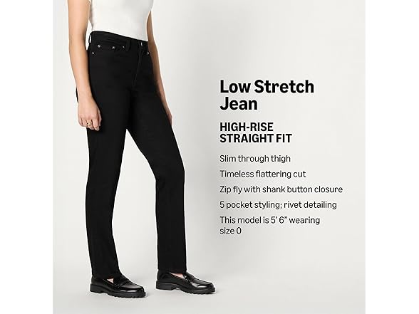 Amazon Essentials Women Hi-Rise Straight Leg Jean