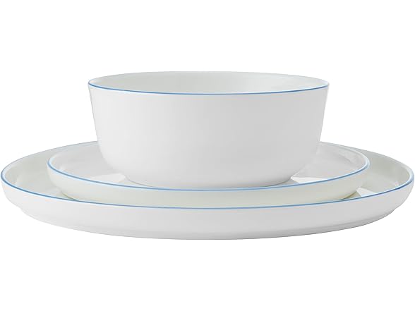 Mikasa Samantha 12 Piece Bone China Dinnerware Set White