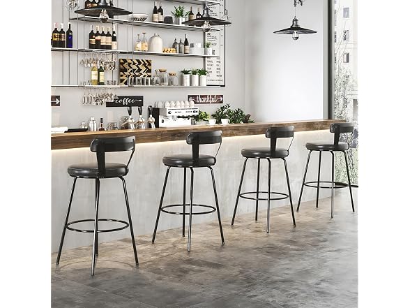 Swivel Counter Bar Stools, Set of 2