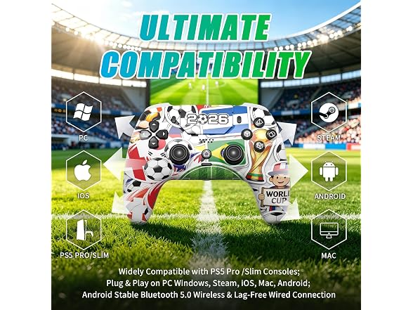 YUYIU Wireless LED Controller for PS5