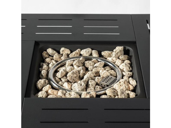 Mondawe Black Steel Propane Fire Table