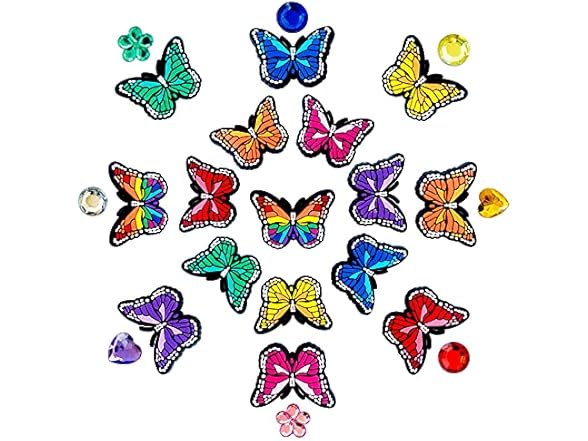 pocpockets Butterfly Shoe Decorations