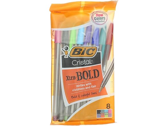 BIC Ballpoint Pen, 8 (7129), Assorted
