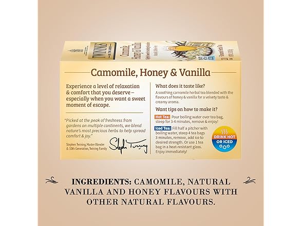 Twinings Camomile Honey Tea, 20ct