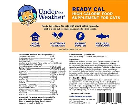 Under The Weather Ready Cal for Cats