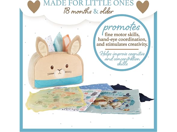 Kids Preferred Peter Rabbit Tissue Box Sensor Toy