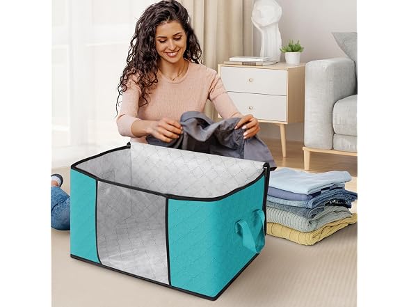 Fab totes 60L Green 6 Pack Storage Bags