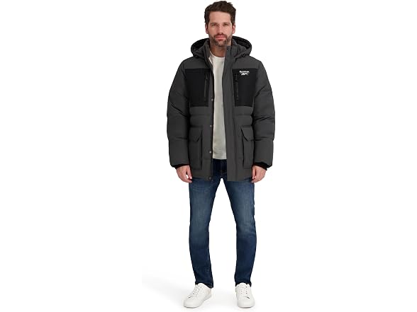 Reebok Men's (XL) Mens Puffer Parka Heavyweight Ja