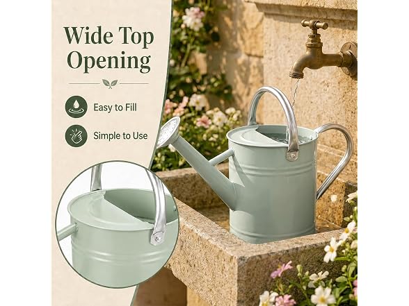 PHX Grove Metal Watering Can Sunflower