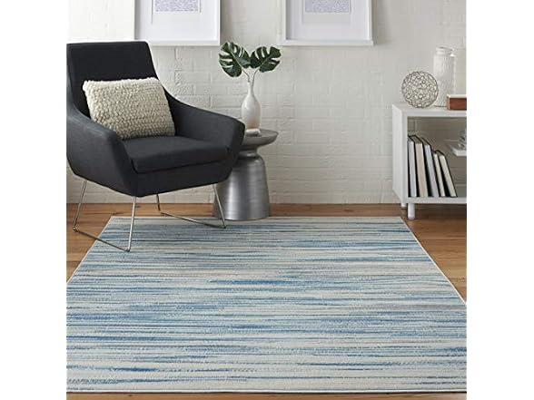 Nourison Jubilant Blue Rug 6x9