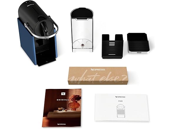 Nespresso Pixie Espresso Machine by De'Longhi, Dark Blue