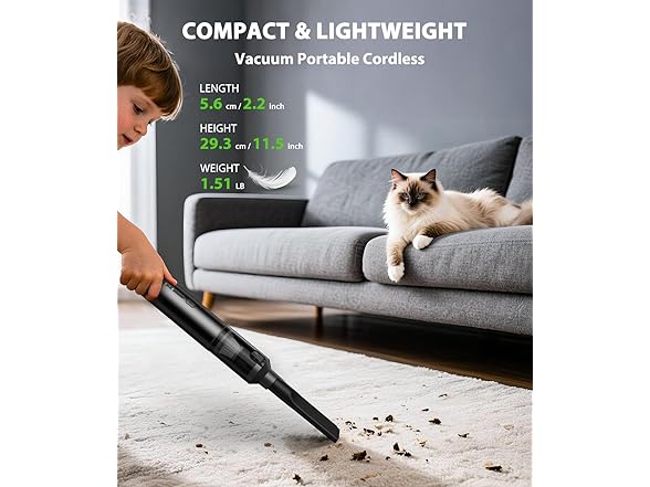 Voice-tank Cordless Handheld Vacuum