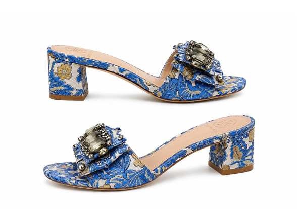 Tory Burch Blue Valentina Sandals
