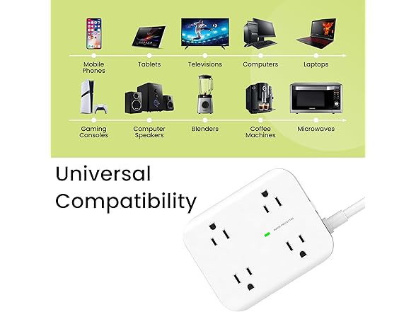 Go Green 8-Outlet Surge Protector