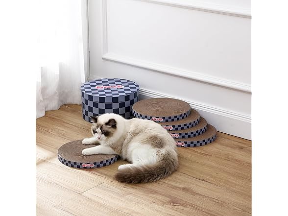 THE LICKER STORE Cardboard Cat Scratcher Pads 5PK