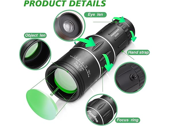 Sihea 16X52 Mini Monocular Telescope