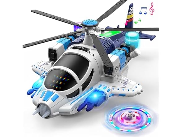 Kids Helicopter Toy with Lights & Sound
