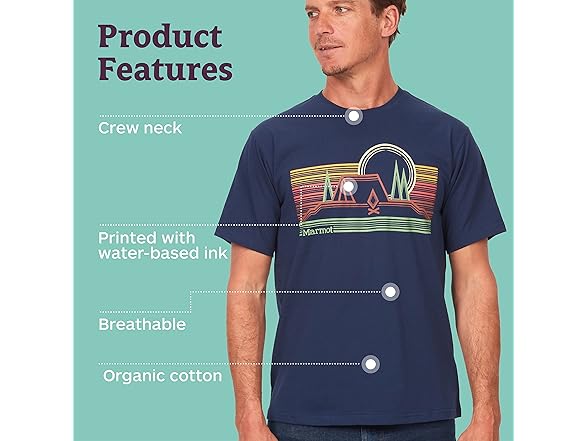 Marmot Bivouac Tee Navy (M)