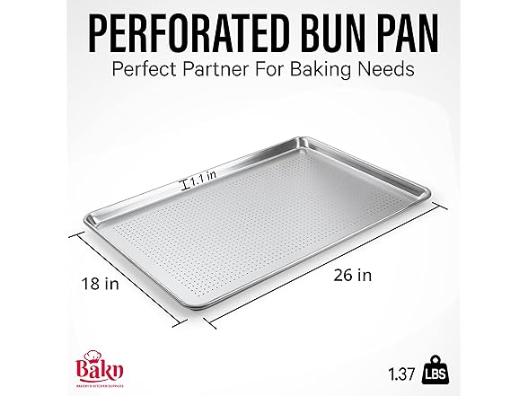 Aluminum Perforated Bun or Sheet Pan