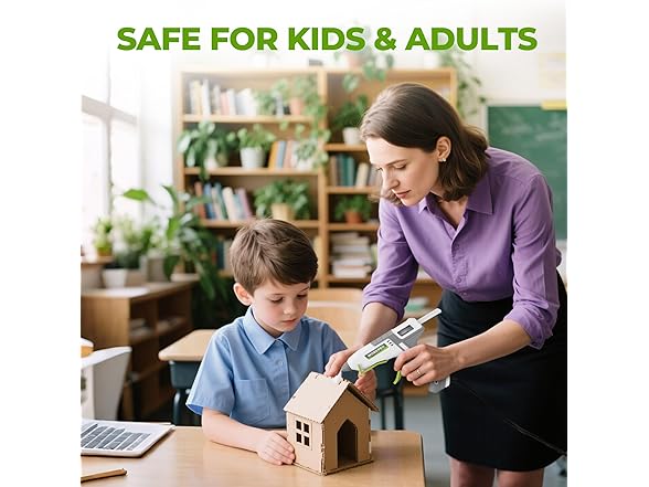 WORKPRO Hot Glue Gun Full Size - 100W - White