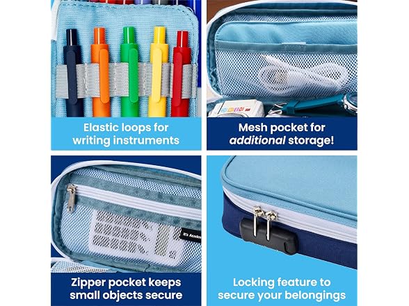 It's Academic Locking Pencil Case