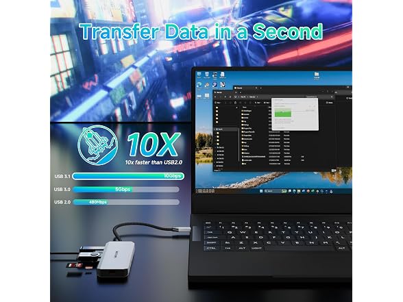 WAVLINK Triple Monitor Docking Station