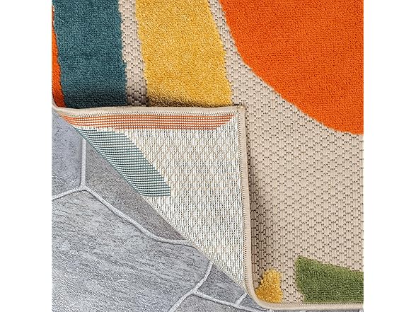 Superior Modern Geometric Abstract Indoor Outdoor Rug