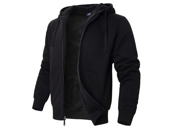 LeeHanTon Men (L) Heavyweight Sherpa Zip Pullover