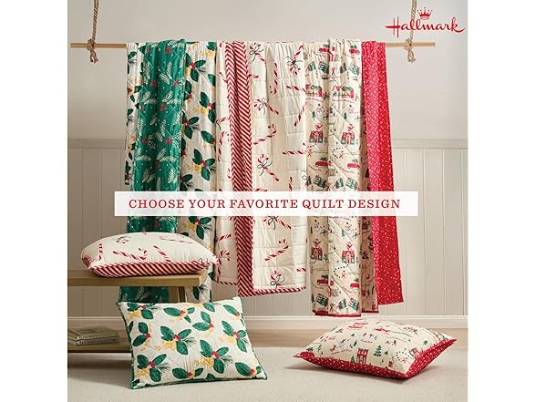 Hallmark Hallmark - King Quilt, 3-Piece Holiday Q