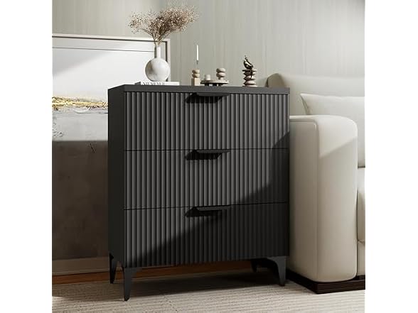  3 Drawers+1 Piece+black