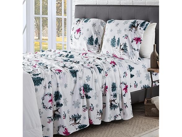 Elegant Comfort 4-Piece Flannel Sheet Set