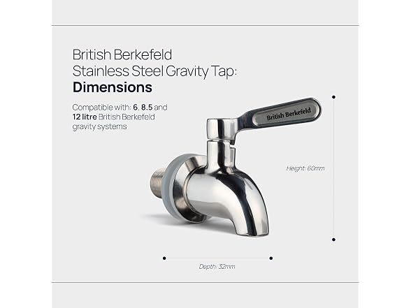 Doulton Stainless Steel Spigot Tap for Gravity Drinking Water