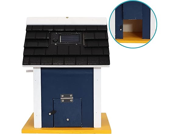 Sunnydaze Decor HB-631 Birdhouse w/ Solar, Charming Cottage