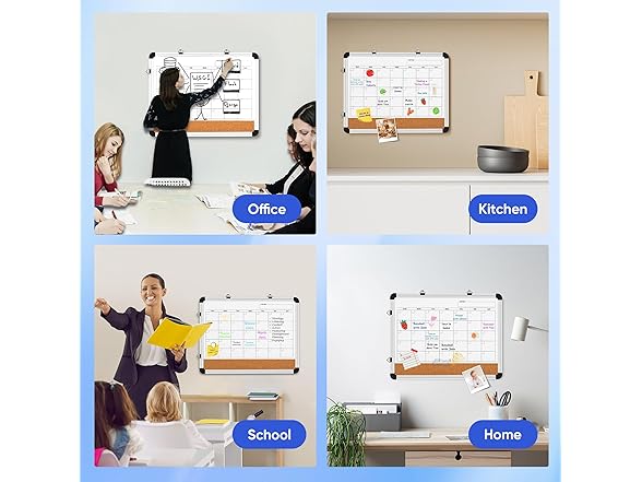 VUSIGN Dry Erase Calendar Whiteboard