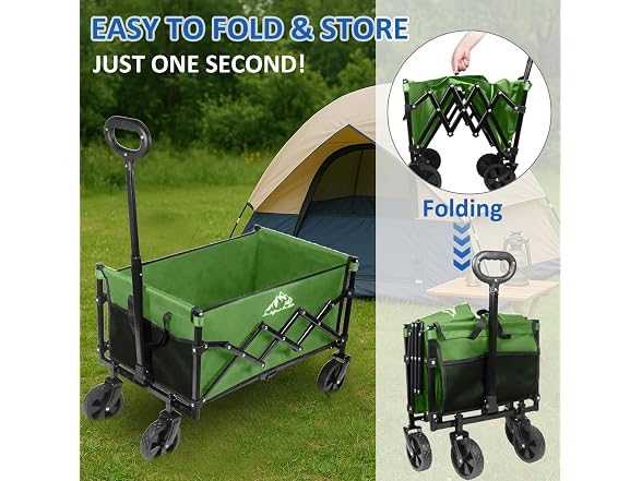 VOYSIGN Collapsible Folding Utility Cart