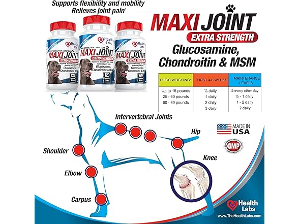 The Health Labs - Glucosamine For Dogs