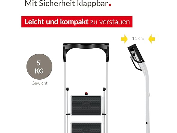 HAILO K75 ComfortLine Step Ladder – 2-Step