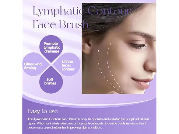 2 Pack Lymphatic Contour Face Sculpting Brush